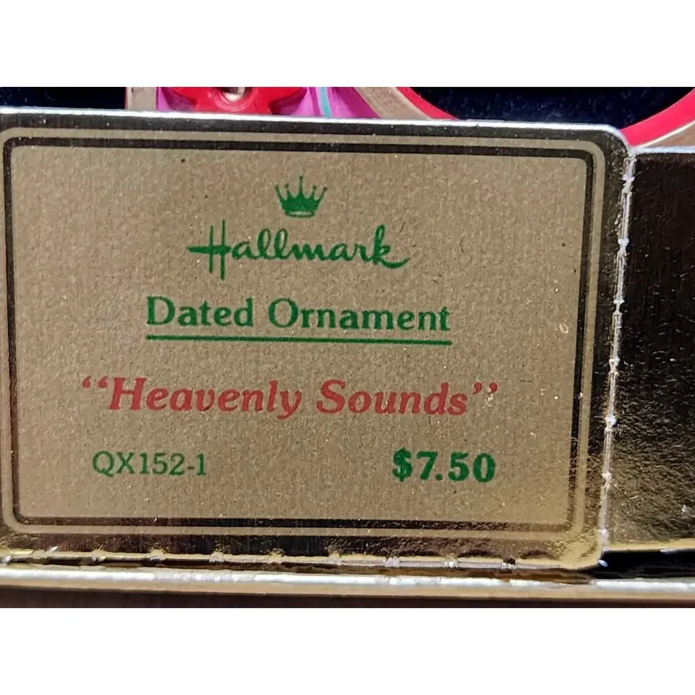 Hallmark Heavenly Sounds Christmas Ornament 1980 Angels Bell With Box Very Nice
